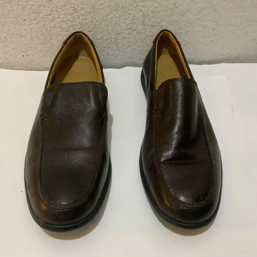 Cole Haan Men Shoe Dalton II Gore Size 9.5 M Brown Leather Loafers